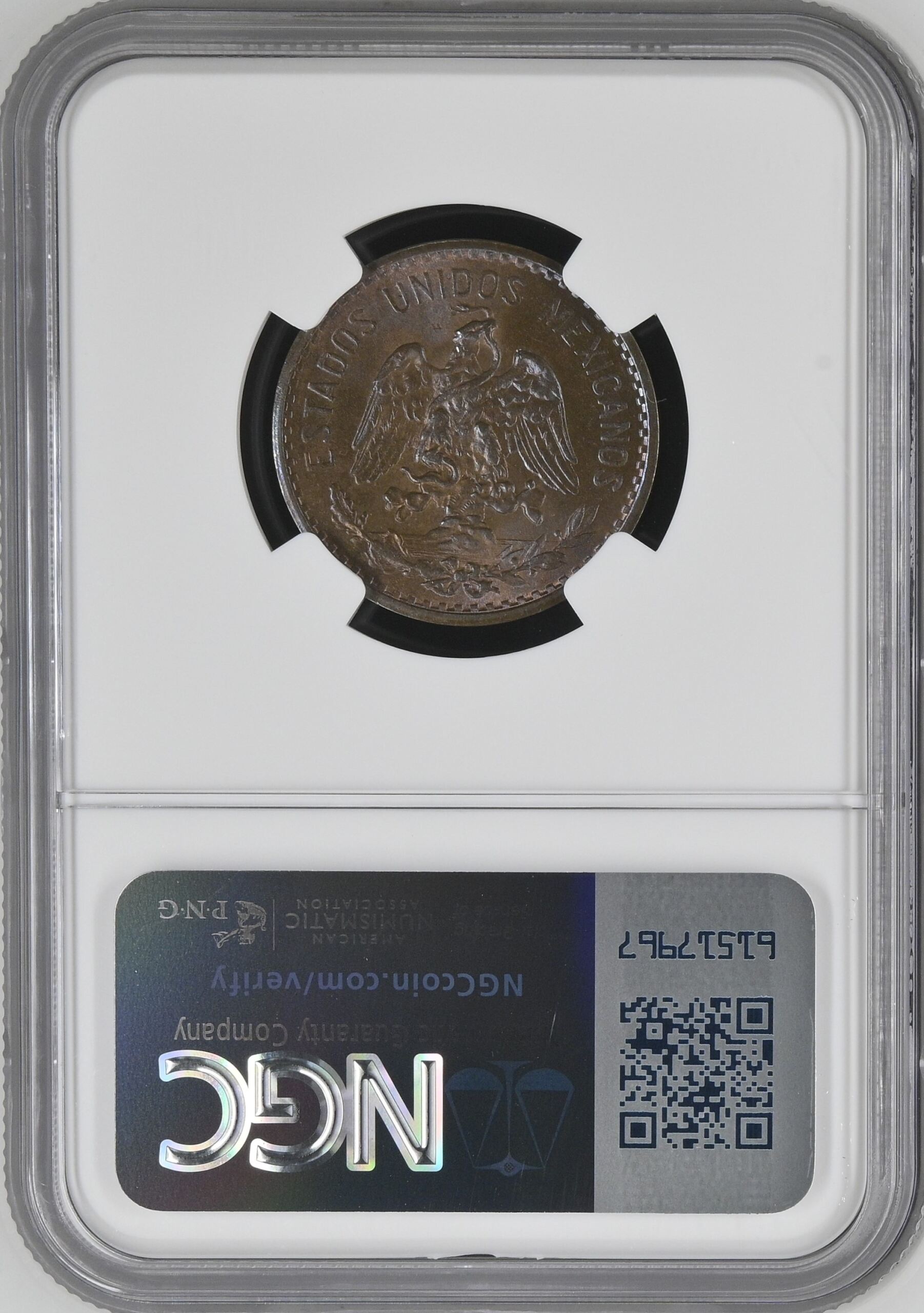 2 Centavo  Mexican Coins  Modern Silver & Minors Modern Silver & Minors 2 Centavo 1926 Mo NGC MS65BN 0144349 Modern Silver & Minors 2 Centavo 1926 Mo NGC MS65BN 0144349Modern Silver & Minors 2 Centavo 1926 Mo NGC MS65BN 0144349 - Image 2
