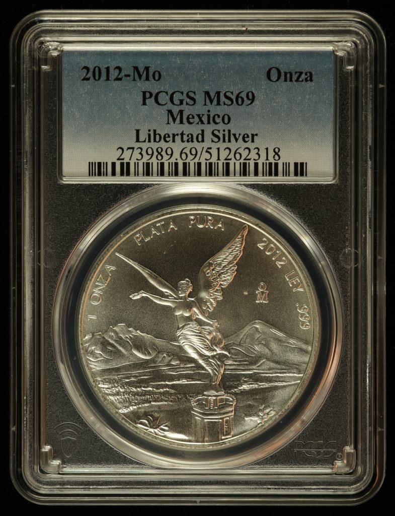 Modern Silver & Minors Onza 2012 Mo PCGS MS69 0144416