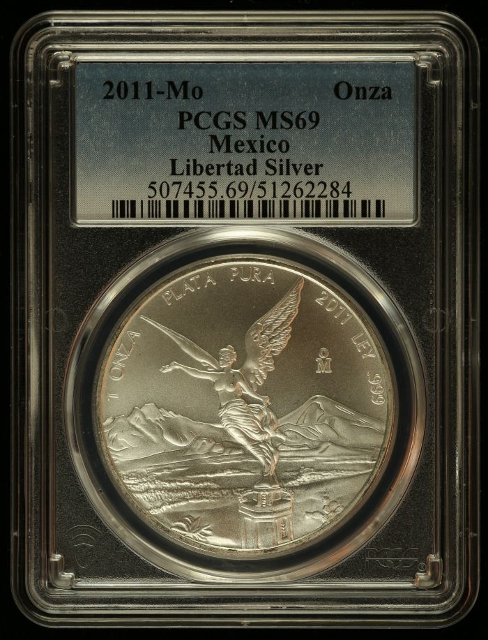 Modern Silver & Minors Onza 2011 Mo PCGS MS69 0144417