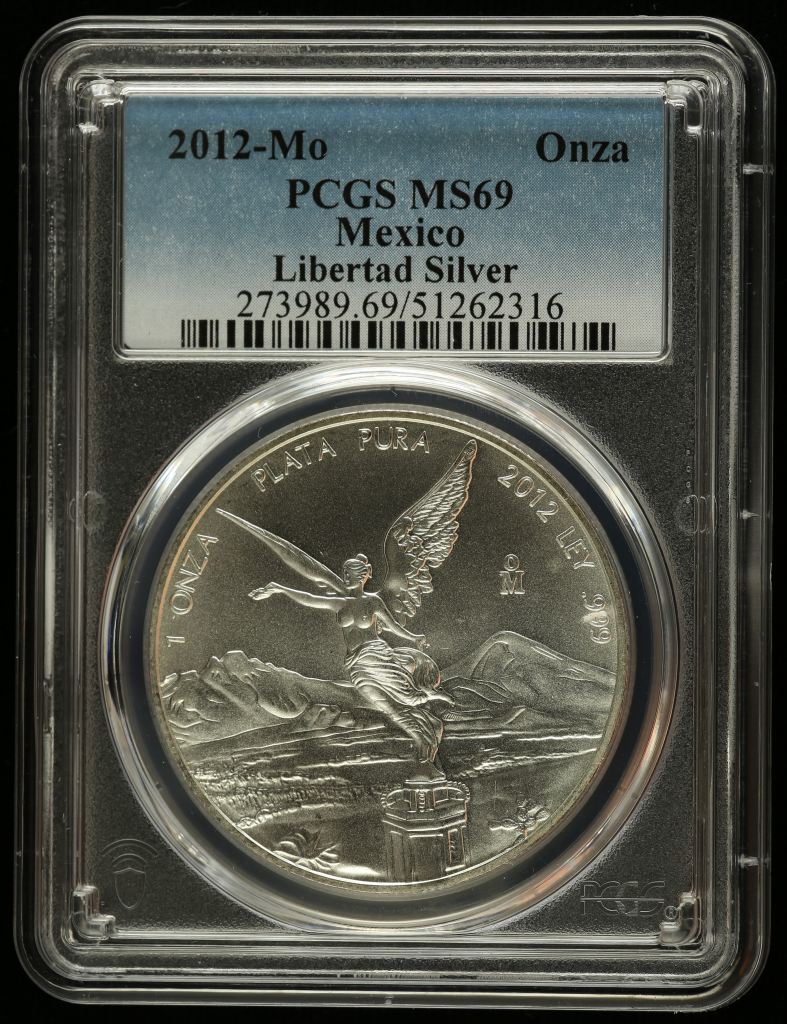 Modern Silver & Minors Onza 2012 Mo PCGS MS69 0144415