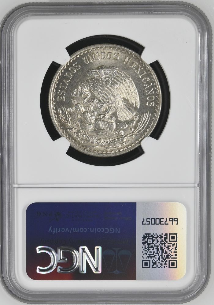 Modern Silver & Minors Peso 1947 Mo NGC MS64 0144423