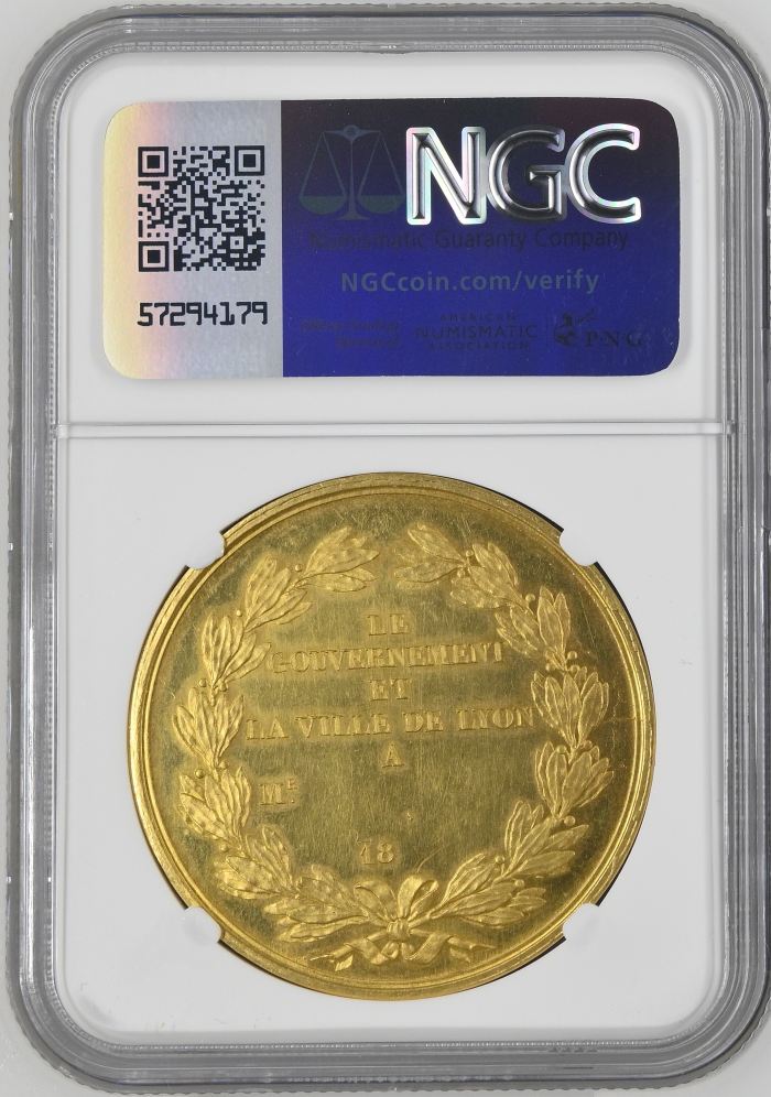 France Lyon School of Fine Arts Gold Medal 1831 NGC MS62 0144432