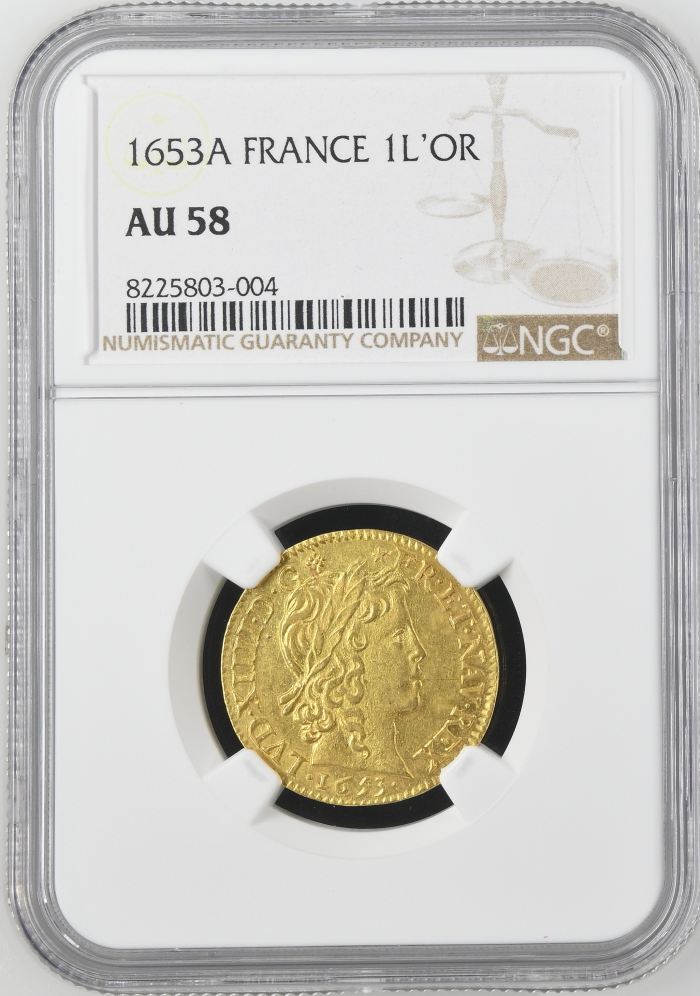 France Louis d or 1653 A NGC AU58 0144467France Louis d or 1653 A NGC AU58 0144467