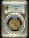 France 2 Franc 1827 W PCGS MS63 Gad-516 0144480