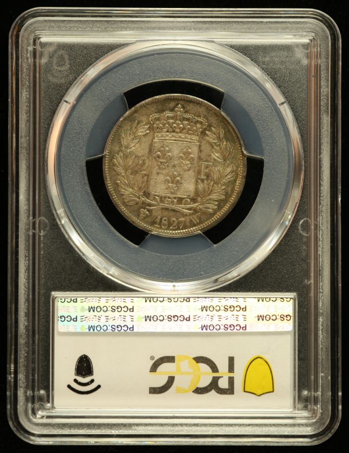 France 2 Franc 1827 W PCGS MS63 Gad-516 0144480France 2 Franc 1827 W PCGS MS63 Gad-516 0144480 - Image 2