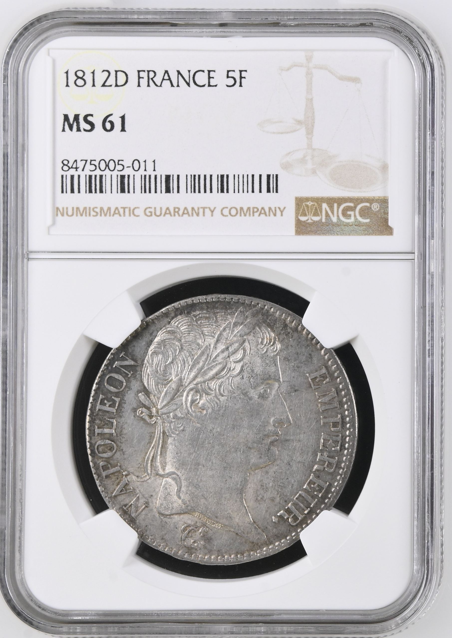 France 5 Franc 1812 D NGC MS61 0144485