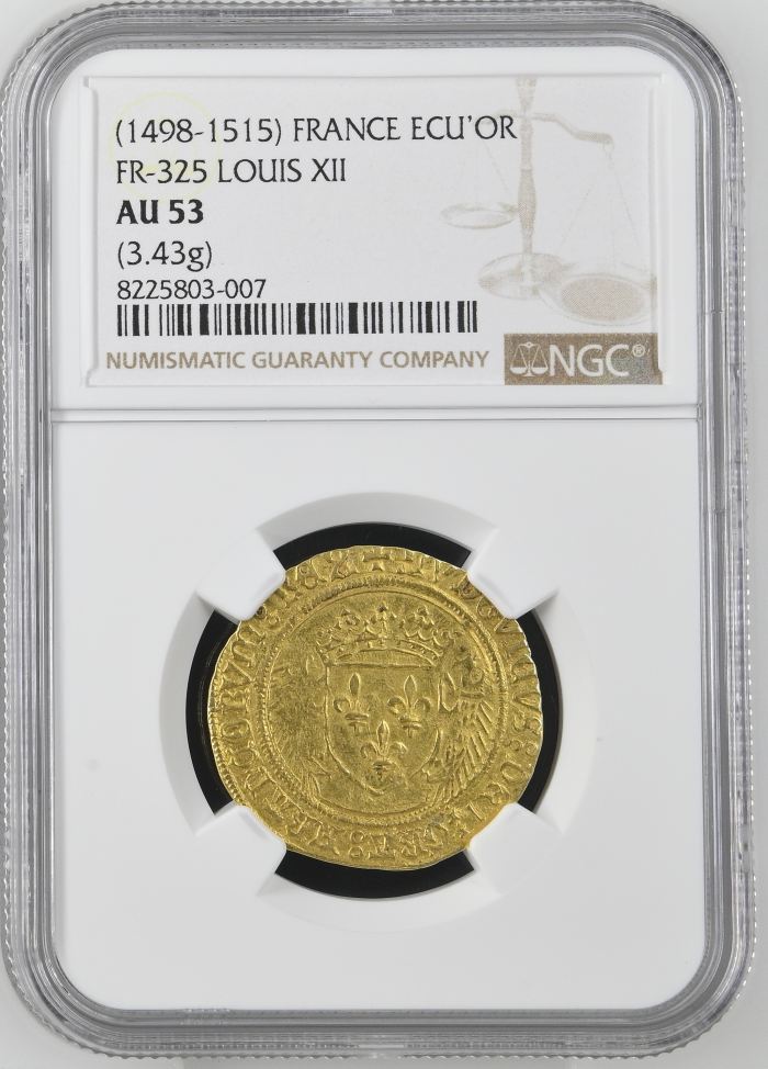 France Ecu d or (1498-1515) NGC AU53 FR-325 0144510France Ecu d or (1498-1515) NGC AU53 FR-325 0144510