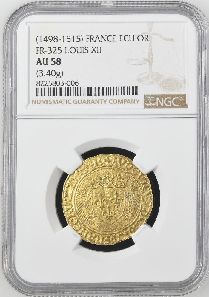 France Ecu d or (1498-1515) NGC AU58 FR-325 0144511France Ecu d or (1498-1515) NGC AU58 FR-325 0144511