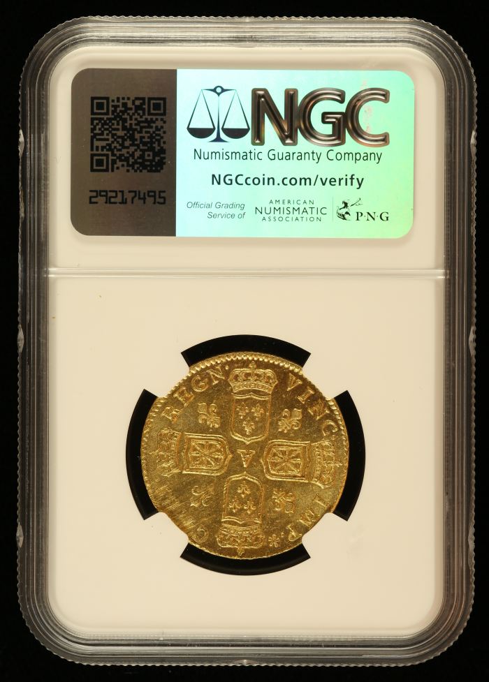 France 2 Louis d or 1717 A NGC MS64 0144538