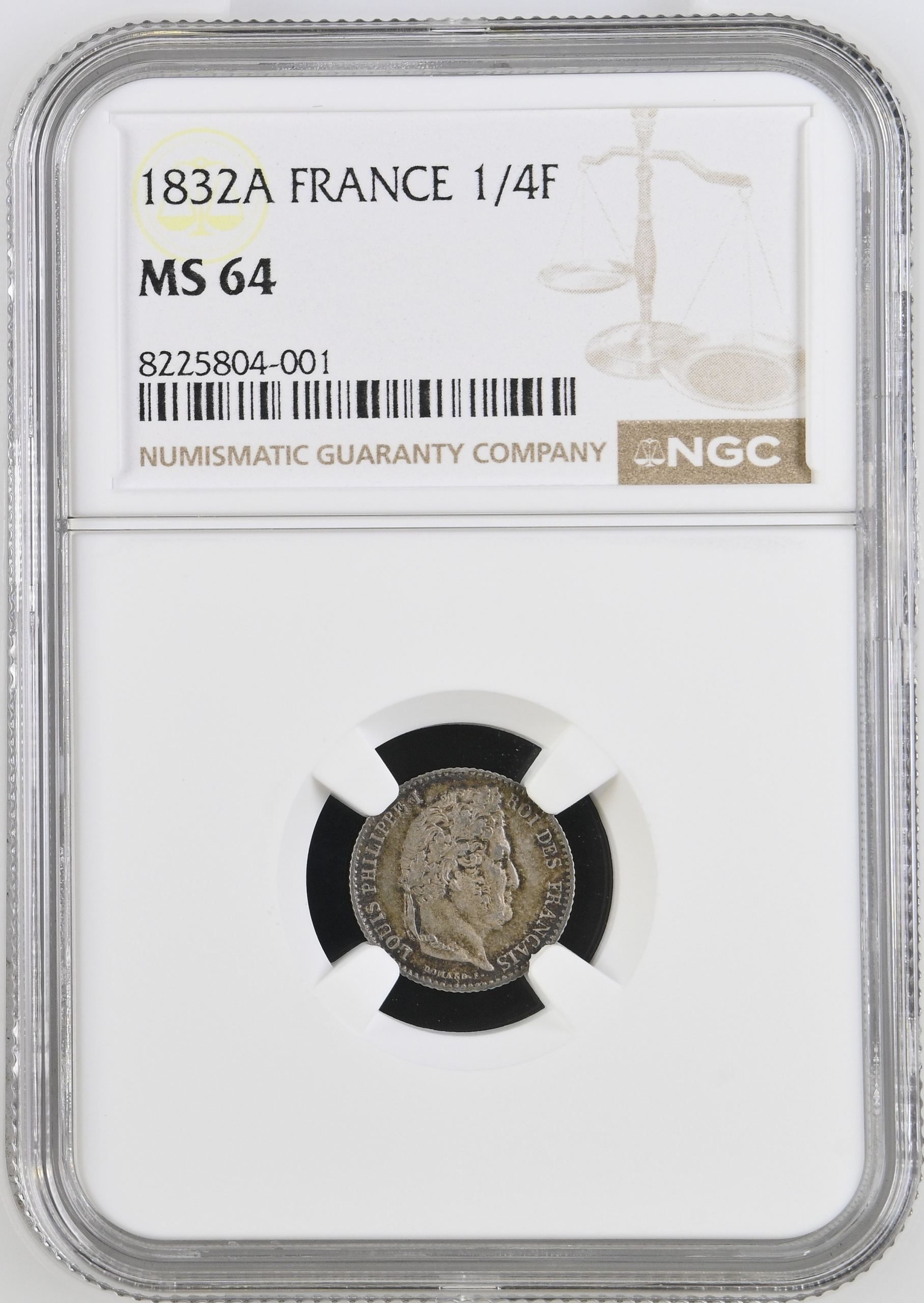 France 1/4 Franc 1832 A NGC MS64 0144603