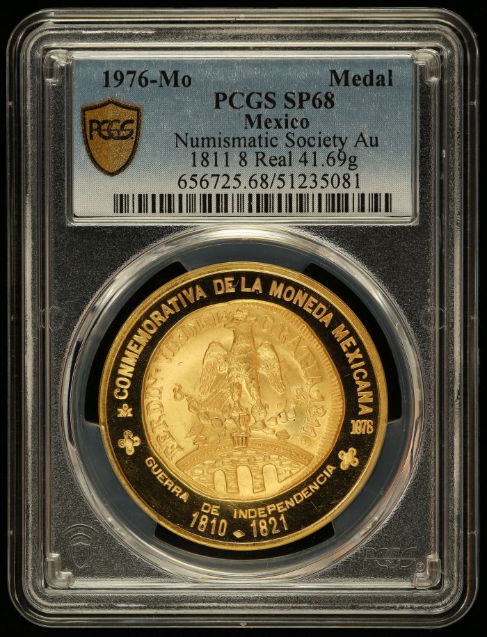 Medals & Tokens Modern Gold Numismatic Society Gold Medal 1976 Mo PCGS SP68 0144612