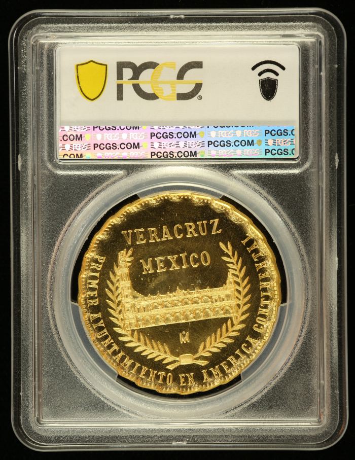 Medals & Tokens Modern Gold Veracruz 450th Anniversary Gold Medal 1969 Mo Grove-1067 PCGS SP65 0144632