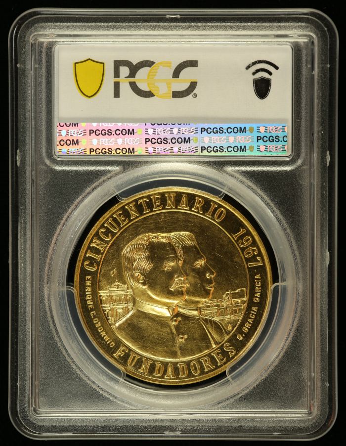 Medals & Tokens Modern Gold 50th Anniversary Military Medical School Gold Medal 1967 Grove-962 PCGS SP64 0144633