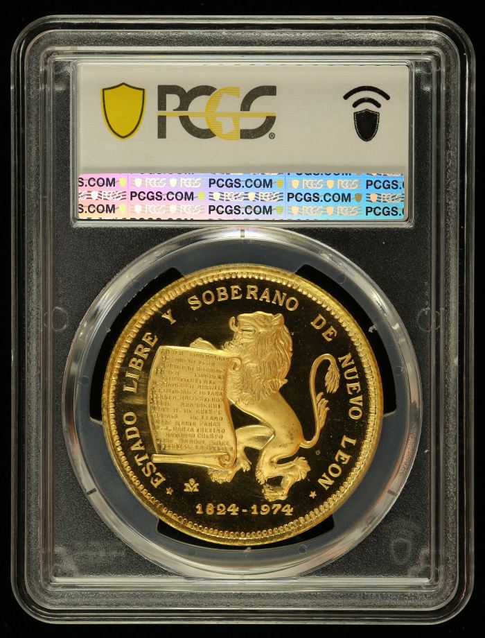 Medals & Tokens Modern Gold Servando Teresa de Mier Gold Medal 1974 Mo PCGS SP66 0144635