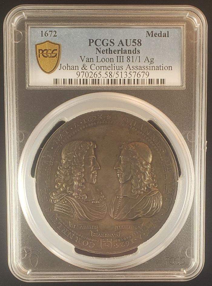 Netherlands Medal 1672 PCGS AU58 0144515Netherlands Medal 1672 PCGS AU58 0144515