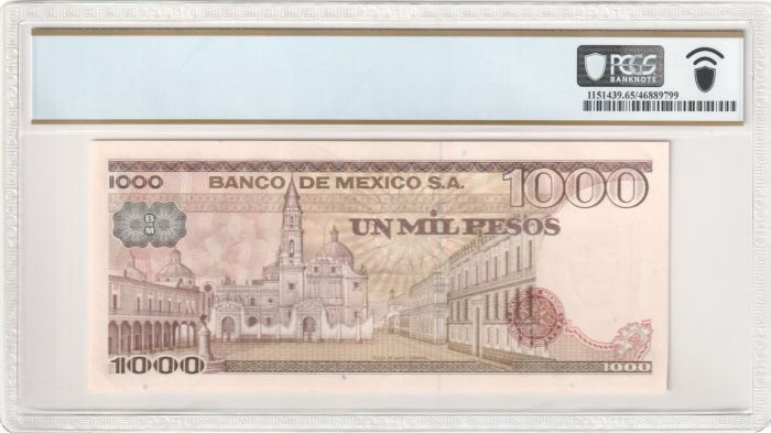 Banco De Mexico 1,000 Pesos 1978 Pick #70a PCGS Gem UNC65 PPQ f_35391