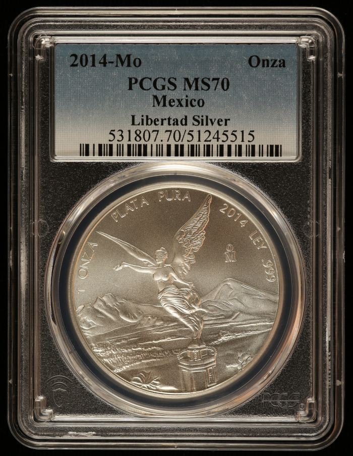 Modern Silver & Minors Onza 2014 Mo PCGS MS70 0144426