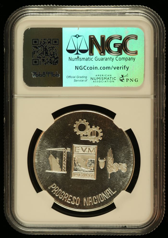 Medals & Tokens 9th Executives Convention Silver Medal 1970 Mo NGC MS66 Grove-1094a 0144460