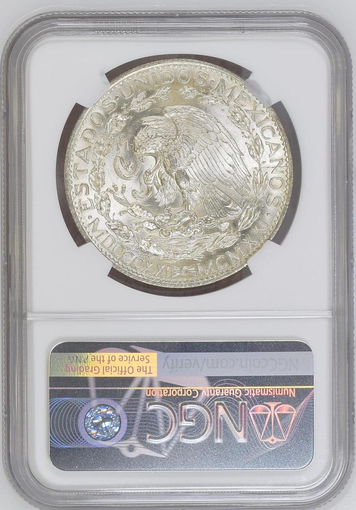 Modern Silver & Minors 2 Peso 1921 Mo NGC MS63 0144702Modern Silver & Minors 2 Peso 1921 Mo NGC MS63 0144702 - Image 2