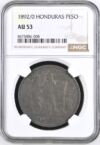Honduras Peso 1892/0 NGC AU53 0144705