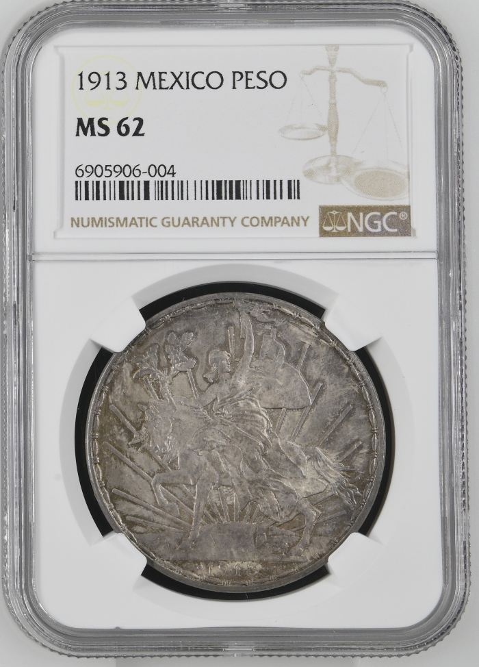 Modern Silver & Minors Peso 1913 NGC MS62 0144712Modern Silver & Minors Peso 1913 NGC MS62 0144712