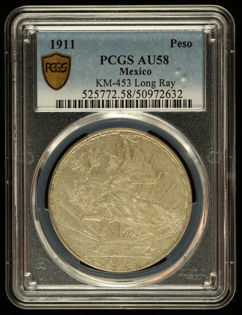 Modern Silver & Minors Peso 1911 PCGS AU58 0144713