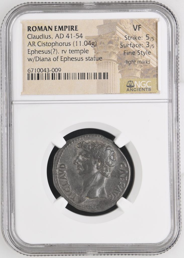 Roman Imperial Claudius 41-54 AD AR Tetradrachm NGC VF 0144745