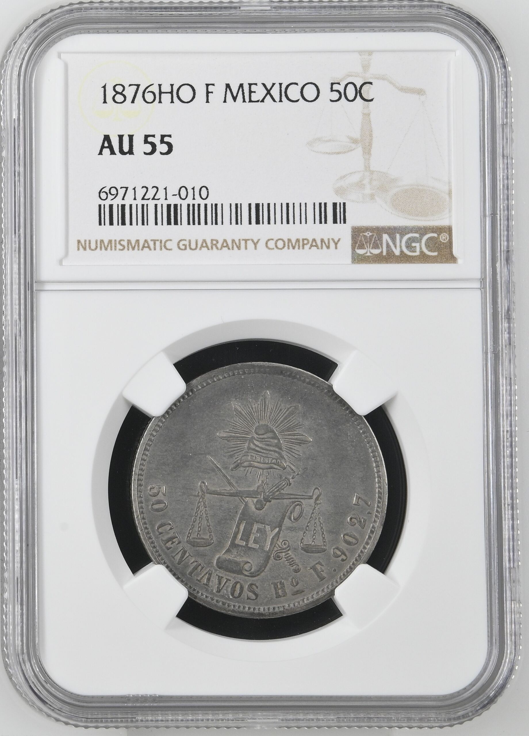 Mexican Coins Republic Silver & Minors Republic Silver & Minors 50 Centavo 1876 Ho F NGC AU55 0144907 Republic Silver & Minors 50 Centavo 1876 Ho F NGC AU55 0144907Republic Silver & Minors 50 Centavo 1876 Ho F NGC AU55 0144907