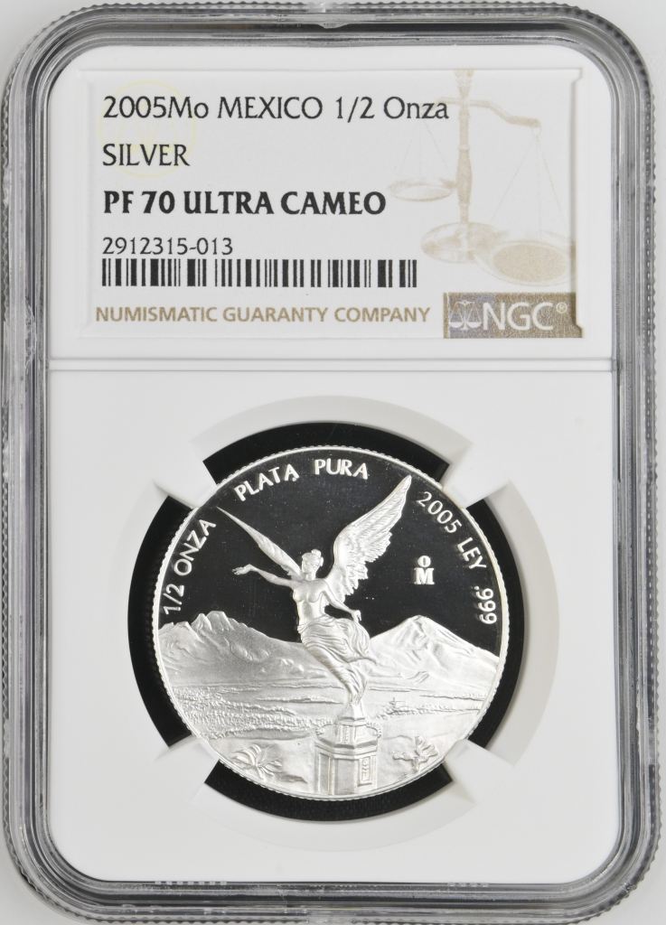 Modern Silver & Minors 1/2 Onza 2005 Mo NGC PF70 Ultra Cameo 0144928