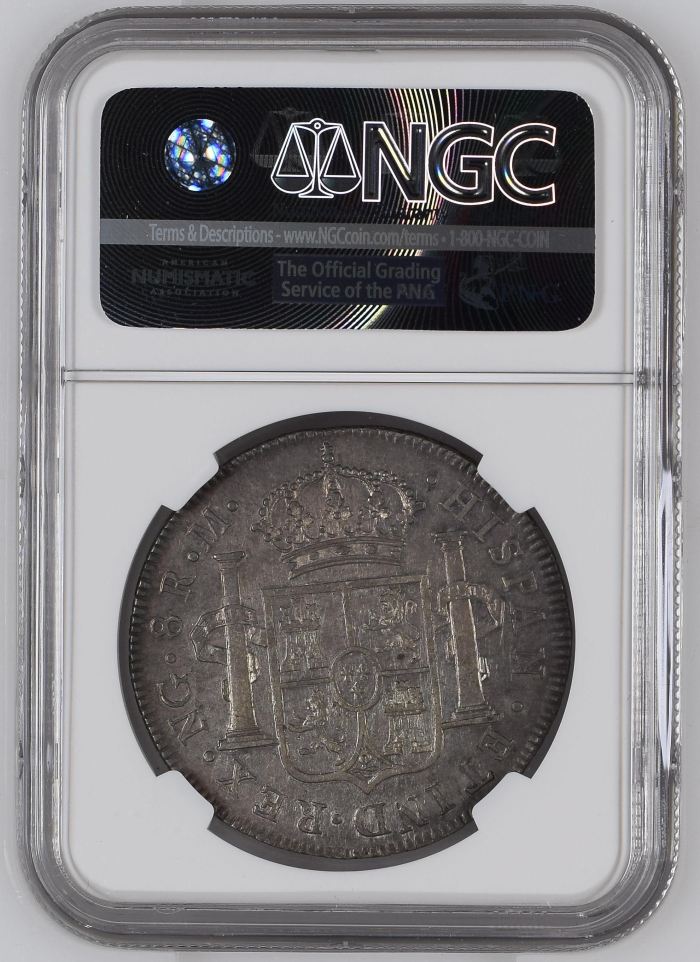 Guatemala 8 Reales 1793 Ng M NGC AU55 0144933Guatemala 8 Reales 1793 Ng M NGC AU55 0144933 - Image 2