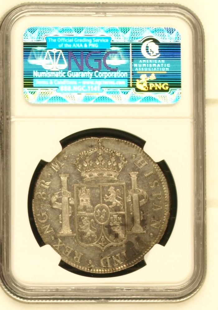 Guatemala 8 Reales 1799 Ng M NGC AU58 0144937Guatemala 8 Reales 1799 Ng M NGC AU58 0144937 - Image 2