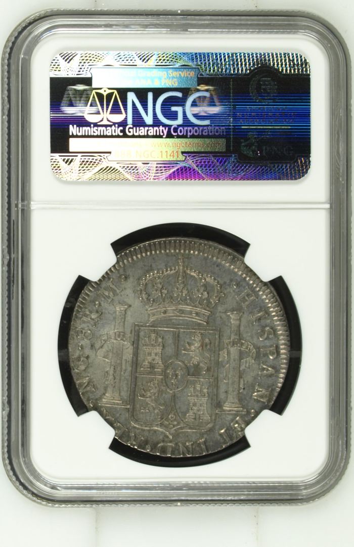 Guatemala 8 Reales 1819 Ng M NGC MS61 0144945Guatemala 8 Reales 1819 Ng M NGC MS61 0144945 - Image 2