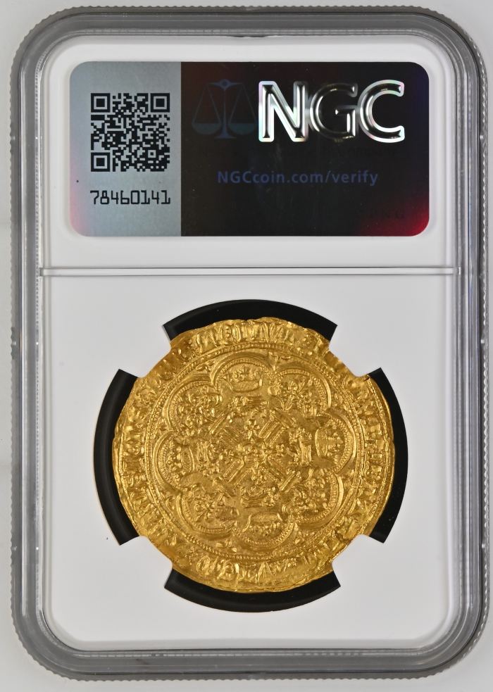 UK (Great Britain) Noble (1369-77) Calais S-1521 NGC MS66 0145019UK (Great Britain) Noble (1369-77) Calais S-1521 NGC MS66 0145019 - Image 2