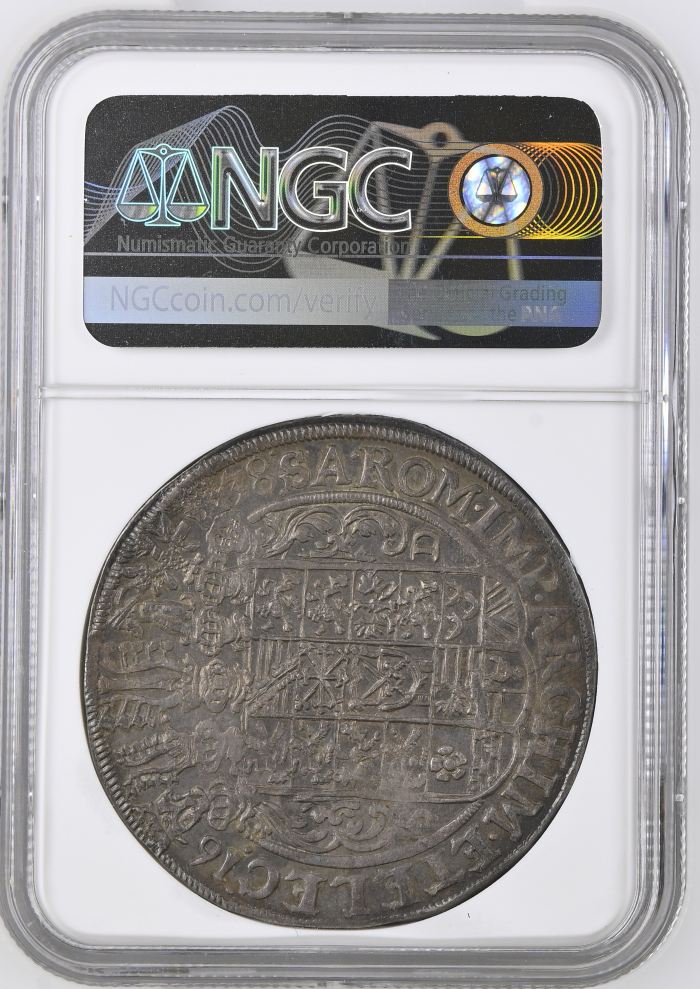 Germany Taler 1638 Saxony SD NGC MS61 DAV-7601 0145054Germany Taler 1638 Saxony SD NGC MS61 DAV-7601 0145054 - Image 2