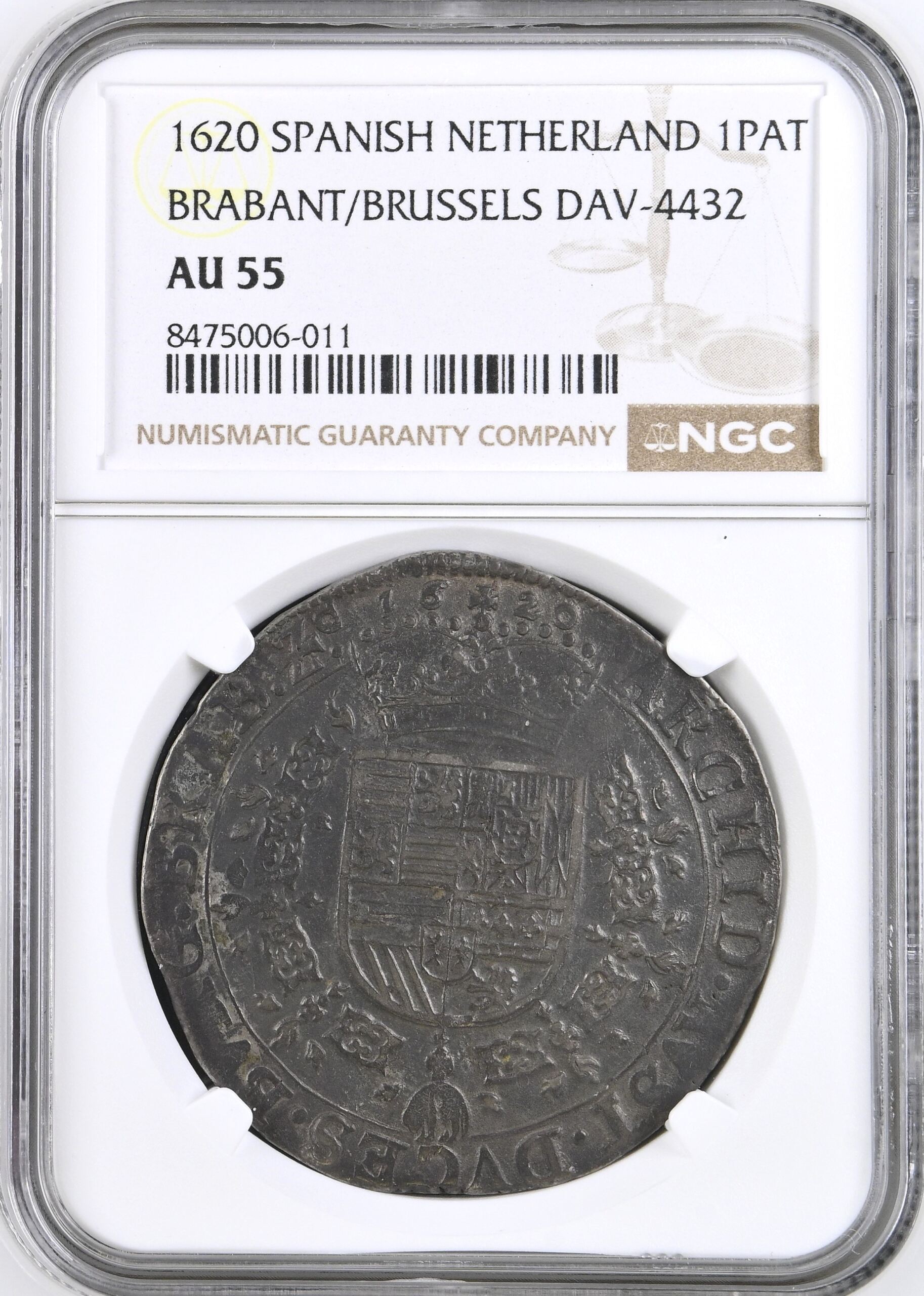 Belgium Patagon 1620 DAV-4432 NGC AU55 0145078