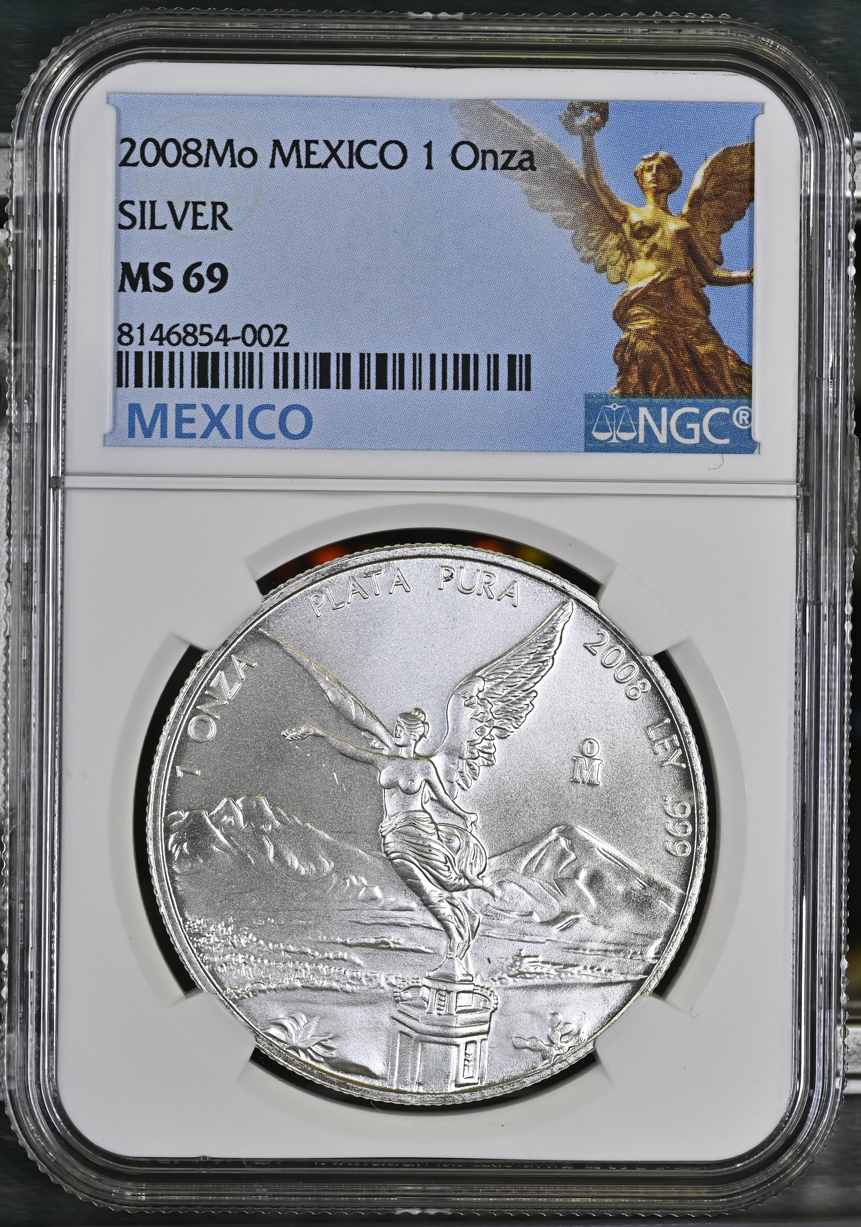 Modern Silver & Minors Onza 2008 Mo NGC MS69 0145131