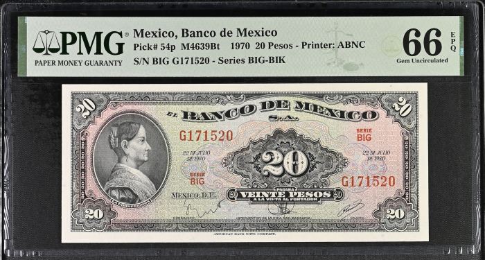 Banco De Mexico 8 Piece Issued Note Set Pick #49-61 PMG Gem UNC66 EPQ f_35437Banco De Mexico 8 Piece Issued Note Set Pick #49-61 PMG Gem UNC66 EPQ f_35437 - Image 7