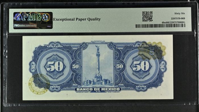 Banco De Mexico 8 Piece Issued Note Set Pick #49-61 PMG Gem UNC66 EPQ f_35437Banco De Mexico 8 Piece Issued Note Set Pick #49-61 PMG Gem UNC66 EPQ f_35437 - Image 10