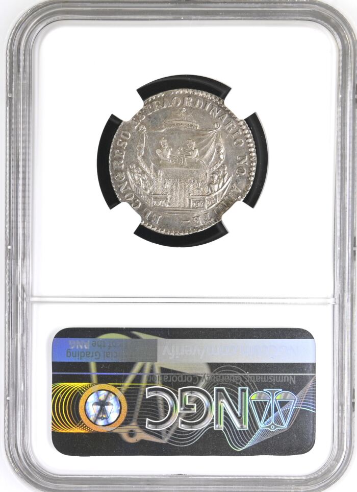 Bolivia Medal 1855 NGC AU58 0144864Bolivia Medal 1855 NGC AU58 0144864 - Image 2