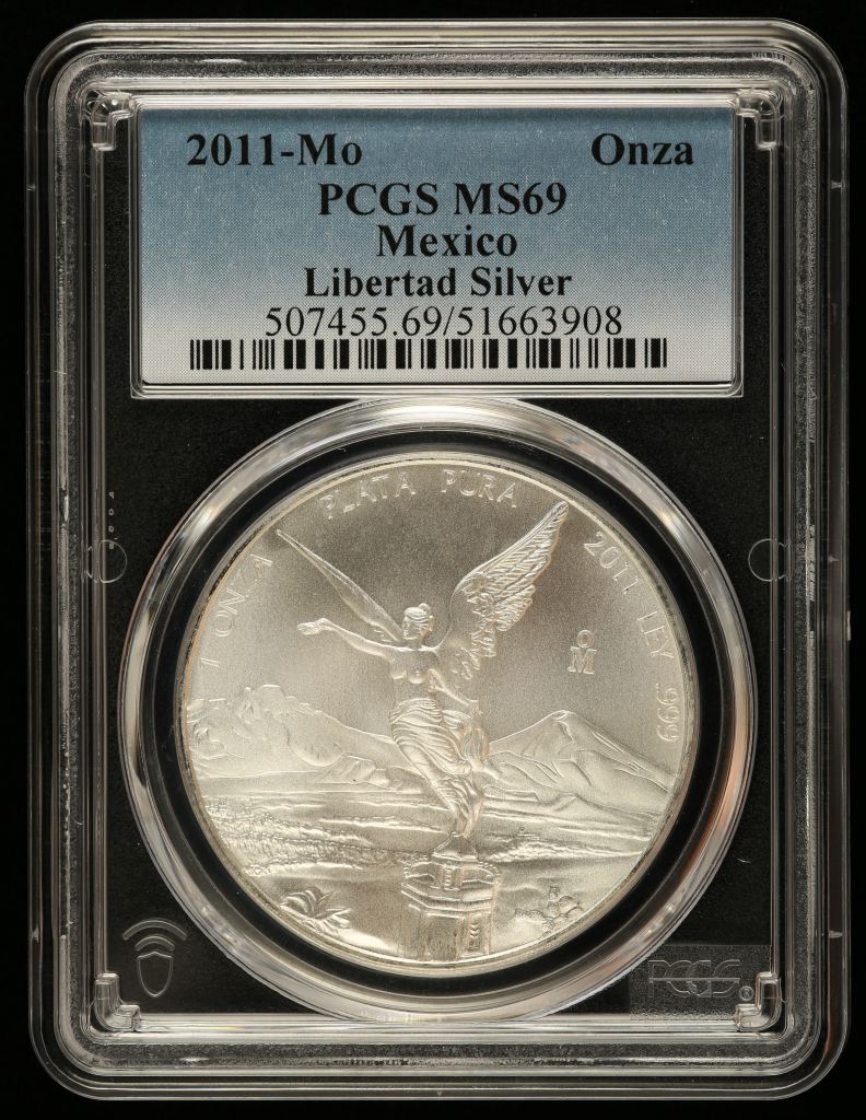 Modern Silver & Minors Onza 2011 Mo PCGS MS69 0144968