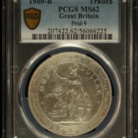 UK (Great Britain) Trade Dollar 1900 B PCGS MS62 Prid-9 0144807