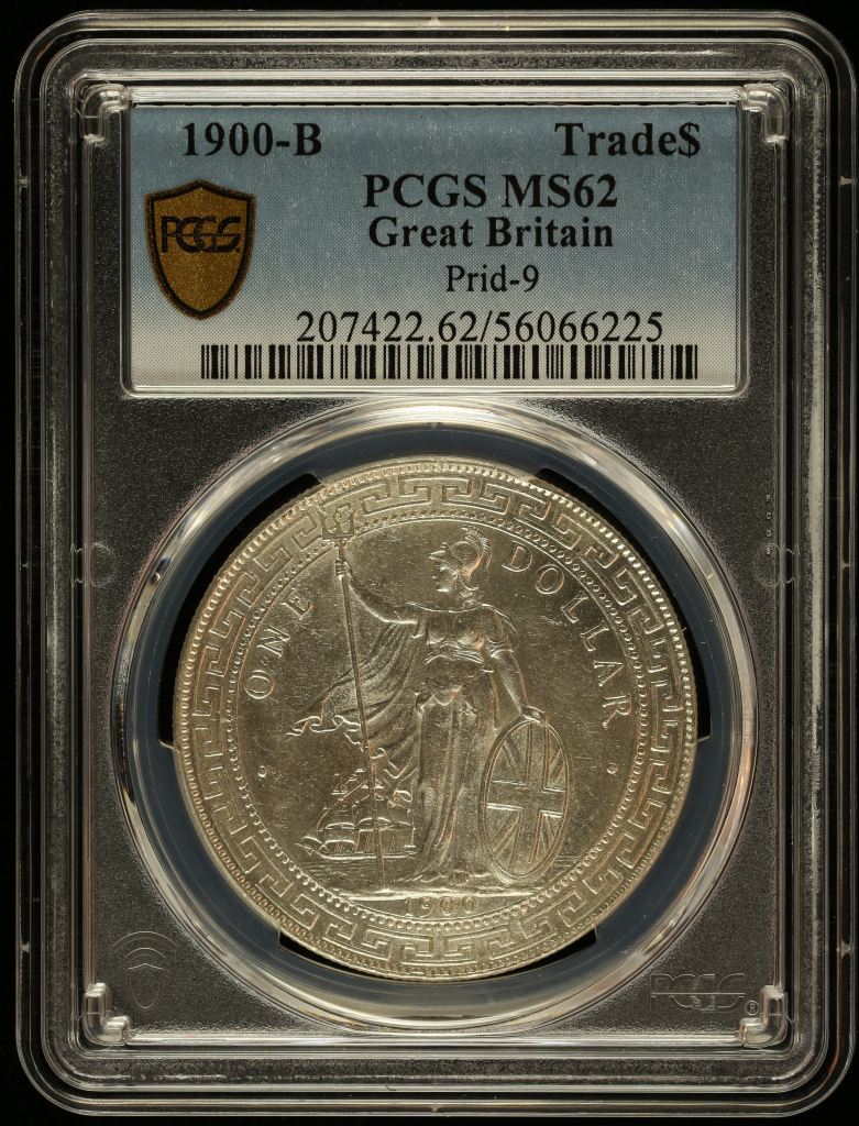 UK (Great Britain) Trade Dollar 1900 B PCGS MS62 Prid-9 0144807