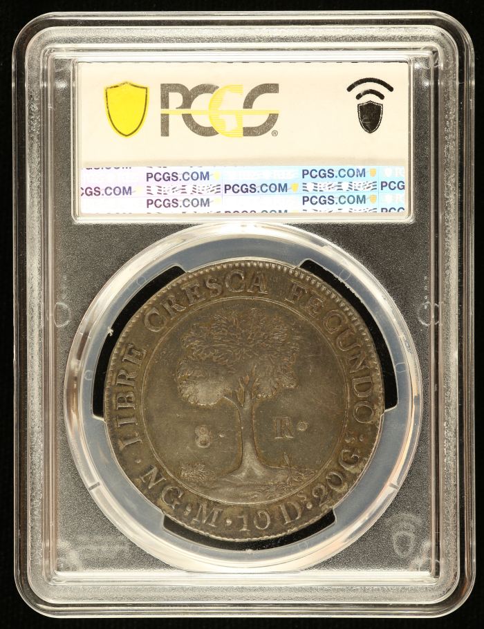 Central American Republic 8 Reales 1829 Ng M PCGS XF45 0144673Central American Republic 8 Reales 1829 Ng M PCGS XF45 0144673 - Image 2