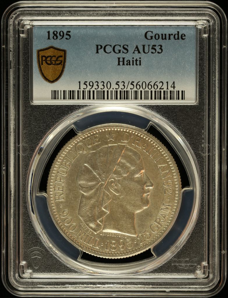 Haiti Gourde 1895 PCGS AU53 0144836