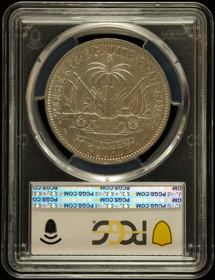 Haiti Gourde 1895 PCGS AU53 0144836Haiti Gourde 1895 PCGS AU53 0144836 - Image 2