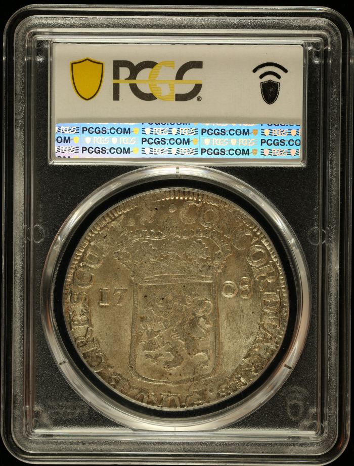 Netherlands Ducat 1708 West Friesland PCGS MS62 DAV-1846 0145045Netherlands Ducat 1708 West Friesland PCGS MS62 DAV-1846 0145045 - Image 2