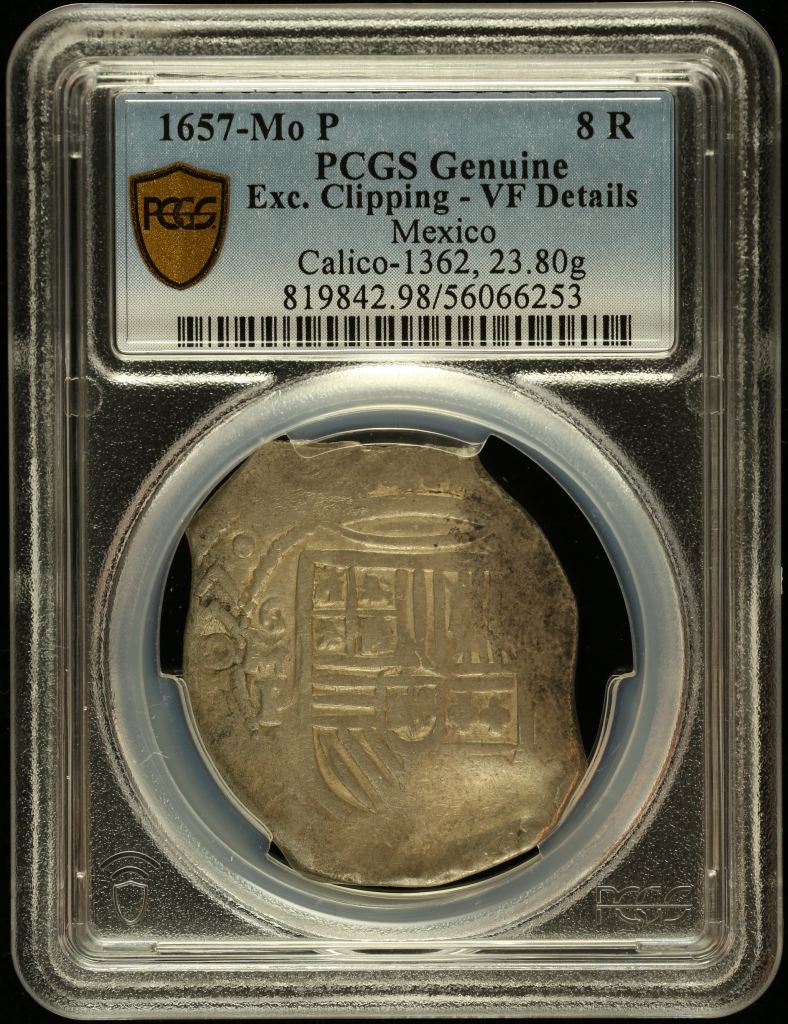Colonial Silver & Minors 8 Reales 1657 Mo P PCGS VF Details Calico-1362 0144707