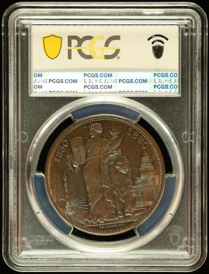 Belgium (5 Francs) 1880 PCGS MS64BN 0145065Belgium (5 Francs) 1880 PCGS MS64BN 0145065 - Image 2