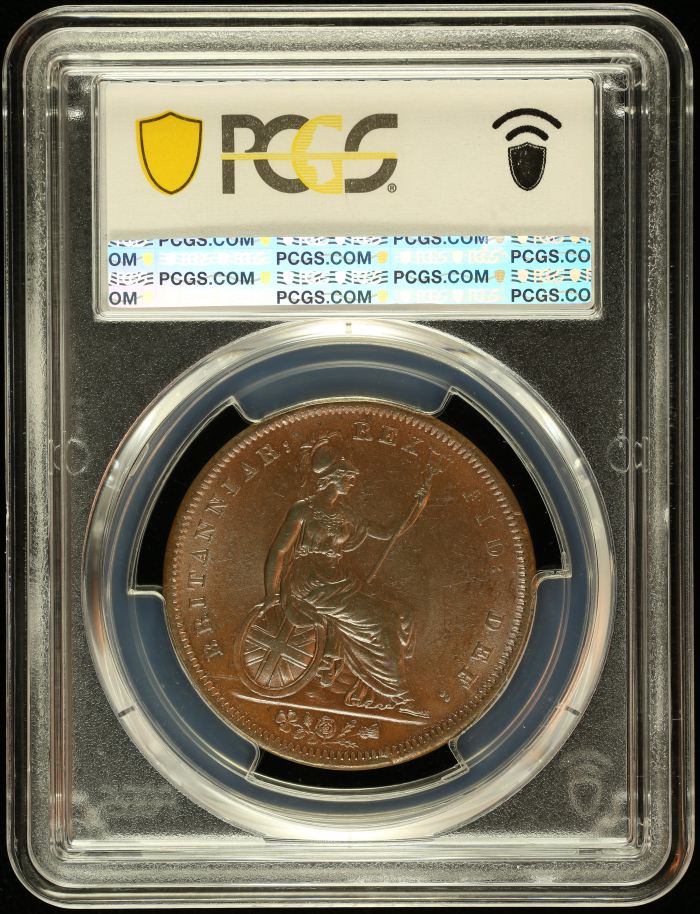 UK (Great Britain) Penny 1826 PCGS MS63BN S-3823 0145068UK (Great Britain) Penny 1826 PCGS MS63BN S-3823 0145068 - Image 2