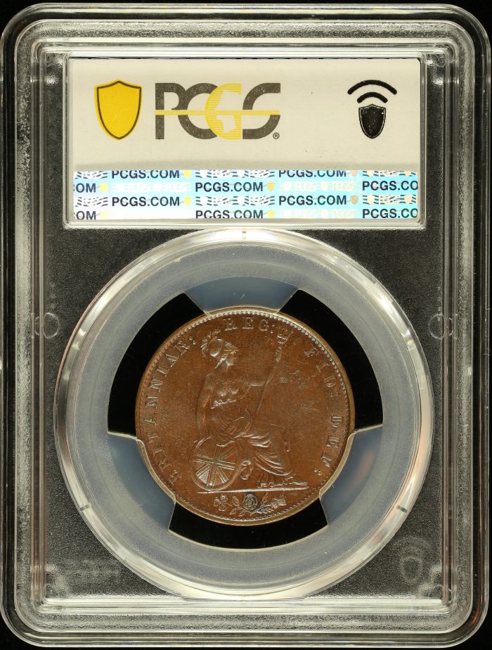 UK (Great Britain) 1/2 Penny 1841 PCGS MS63BN S-3949 0145069UK (Great Britain) 1/2 Penny 1841 PCGS MS63BN S-3949 0145069 - Image 2